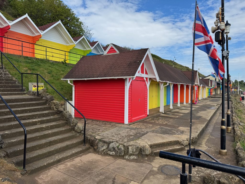 Casetas de colores para bañistas de Scarborough